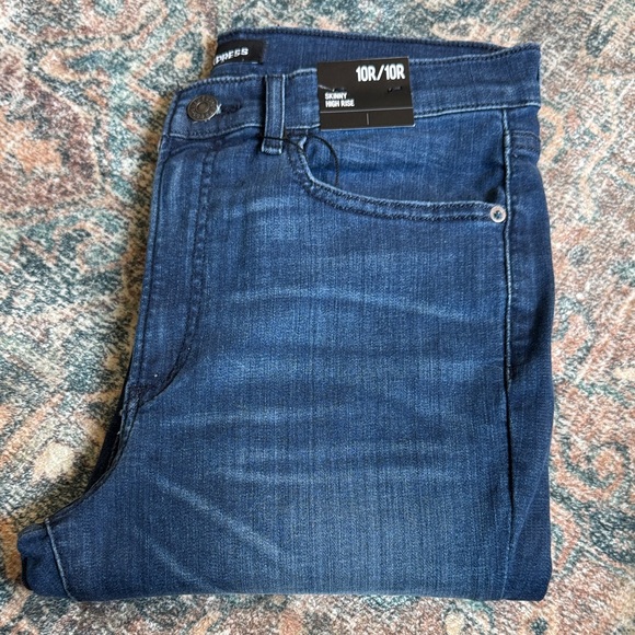 Express High Rise Indigo Jeans - Picture 4 of 4